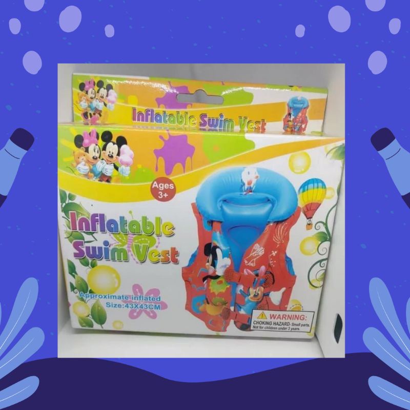 Jaket Pelampung Anak Swim Vest Mickey Mouse kecil