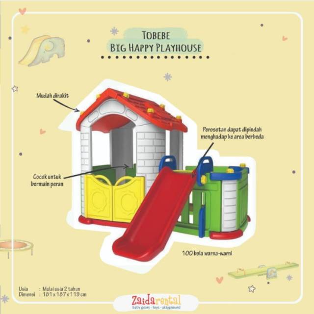 TOBEBE BIG HAPPY PLAYHOUSE