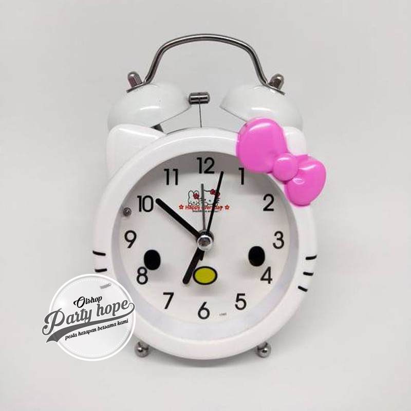 

Jam Weker Hello Kitty Pita / Jam Meja Kartun Hello Kitty / Alarm Clock/ kado unik/ jam unik / hadiah