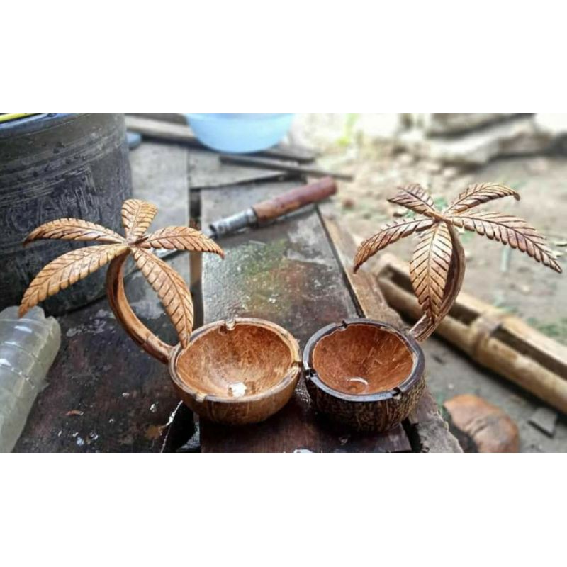 paling murah Asbak Batok Kelapa / Asbak Antik / Asbak Unik / Asbak Handmade / Barang Antik / Barang
