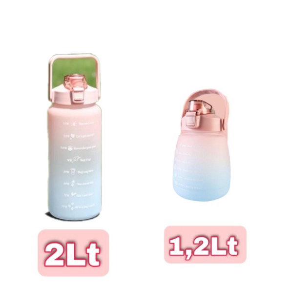 ❀ Chingu ❀ Botol Minum Lucu Korea Jumbo 2lt dan 1,2lt Free Sticker Murah Import