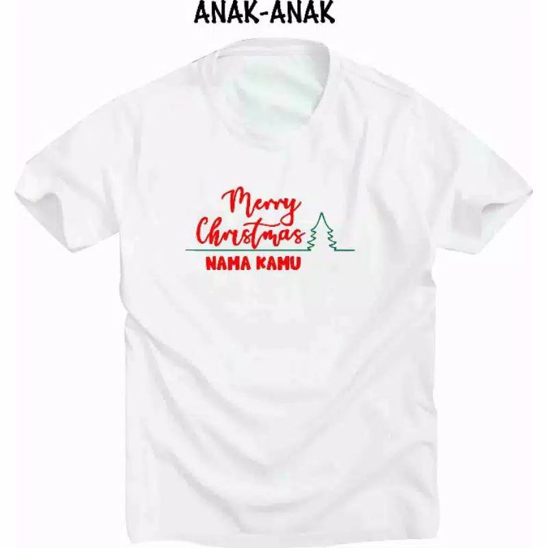 Kaos Natal (BISA CUSTOM) | Kaos Couple Natal Bahan Tebal Cotton Combed 24s Distro