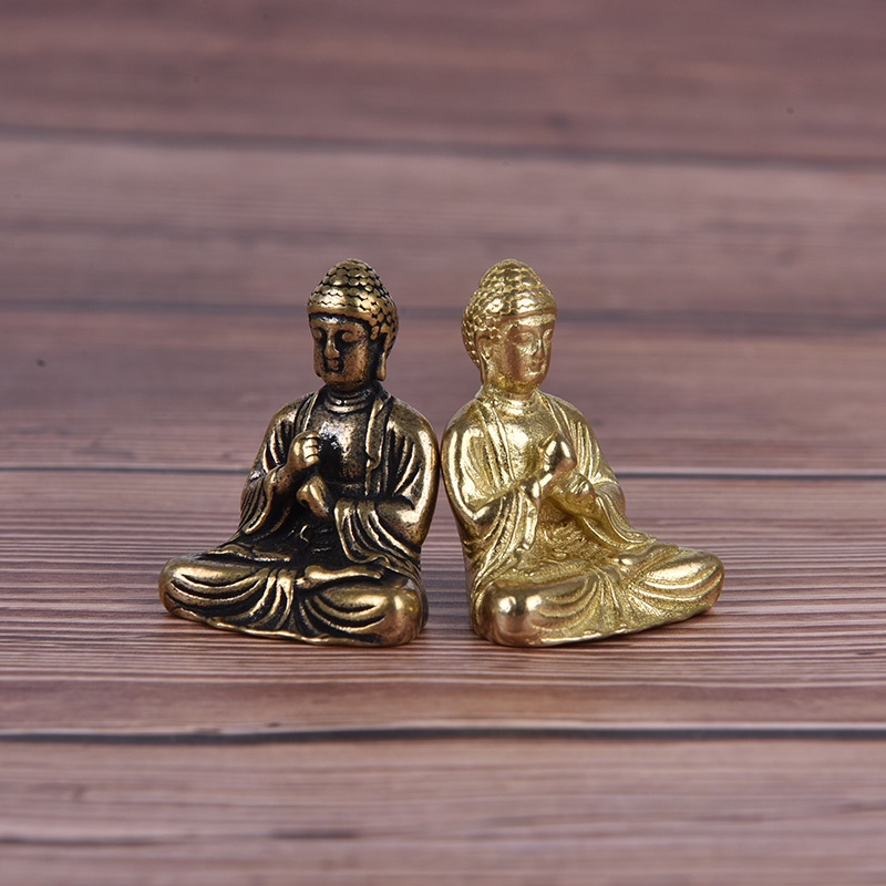 Ornamen Patung Buddha Mini 2 Warna