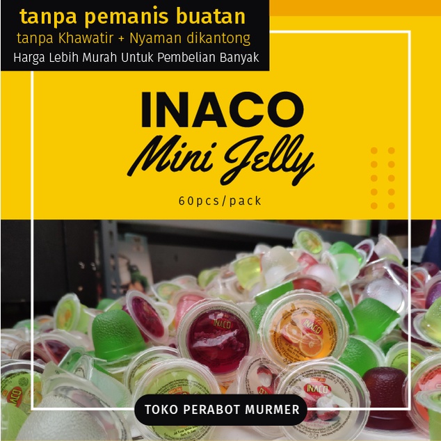 

INACO Mini Jelly Kemasan Repack [60pcs] Lebih Murah Lebih Hemat