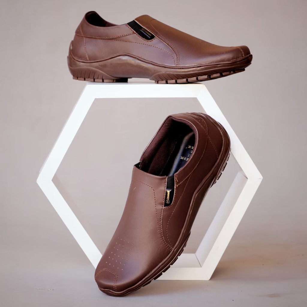 MARIO X RIONZ SepatuFormal Pantofel pria Resmi Formal Hitam Coklat Kuliah Kondangan Kerja PNS Guru slip on pria