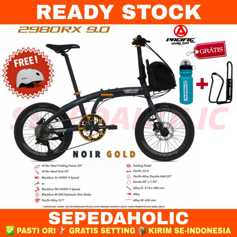 [PROMO TURUN HARGA] Sepeda Lipat 20 Inch PACIFIC 2980 RX 9.0 VT / SPLENDID 250 / AVAND CHESTER IX
