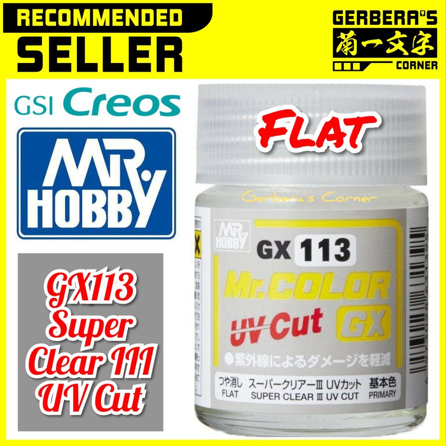 Mr Color GX113 Super Clear III UV Cut Flat - Mr. Hobby Lacquer Paint