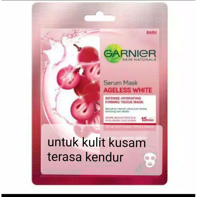 TERLARIS!!! MASKER GARNIER SERUM MASK MASKER WAJAH BANYAK WARNA DAN FUNGSI