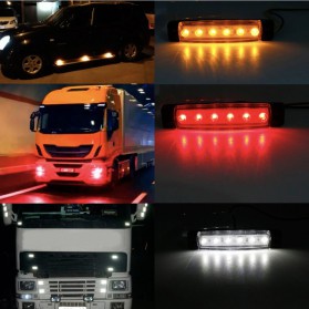 COD Lampu Rambu Truck Mobil LED Marker Indicator Light 24V 10PCS - Y-S21 Red