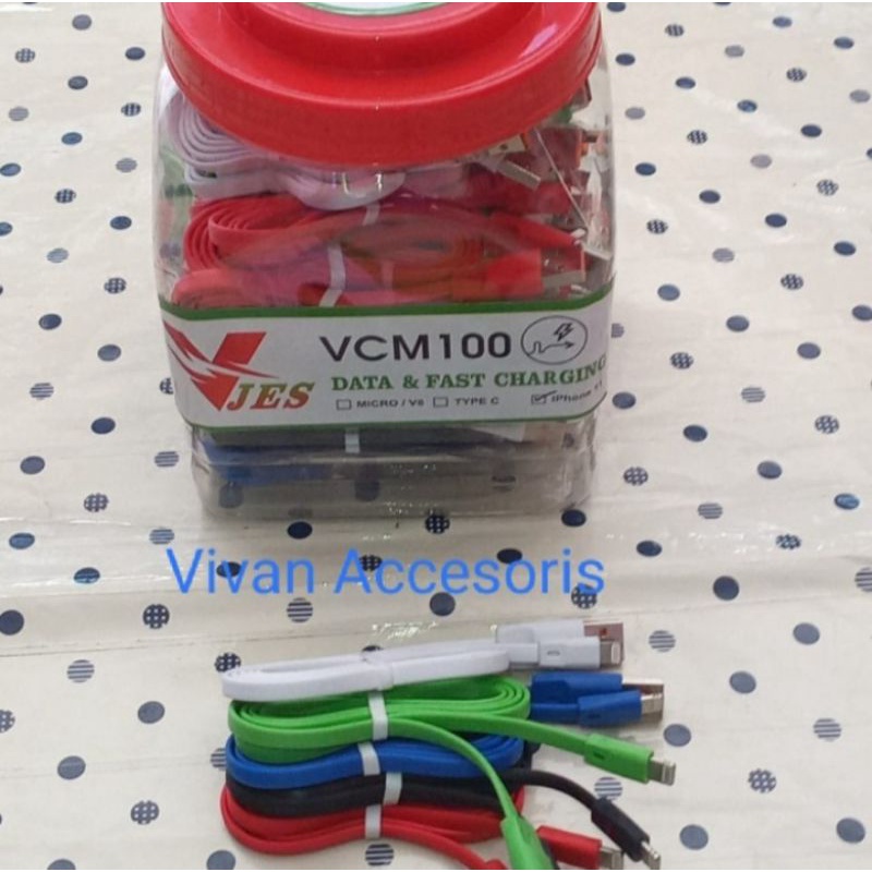 Kabel data iPhone USB fash charging  V JES VCM100