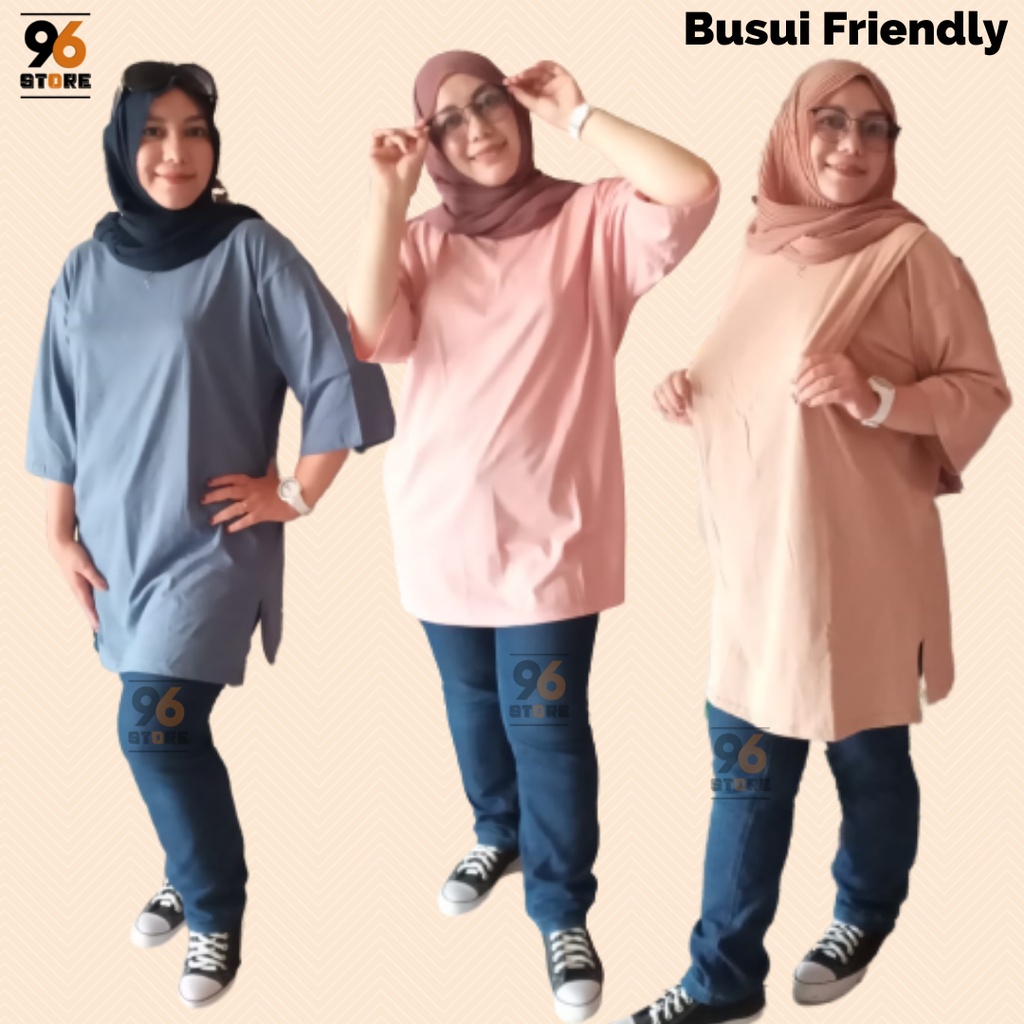 Busui Friendly Baju Menyusui Bukaan Samping Oversize