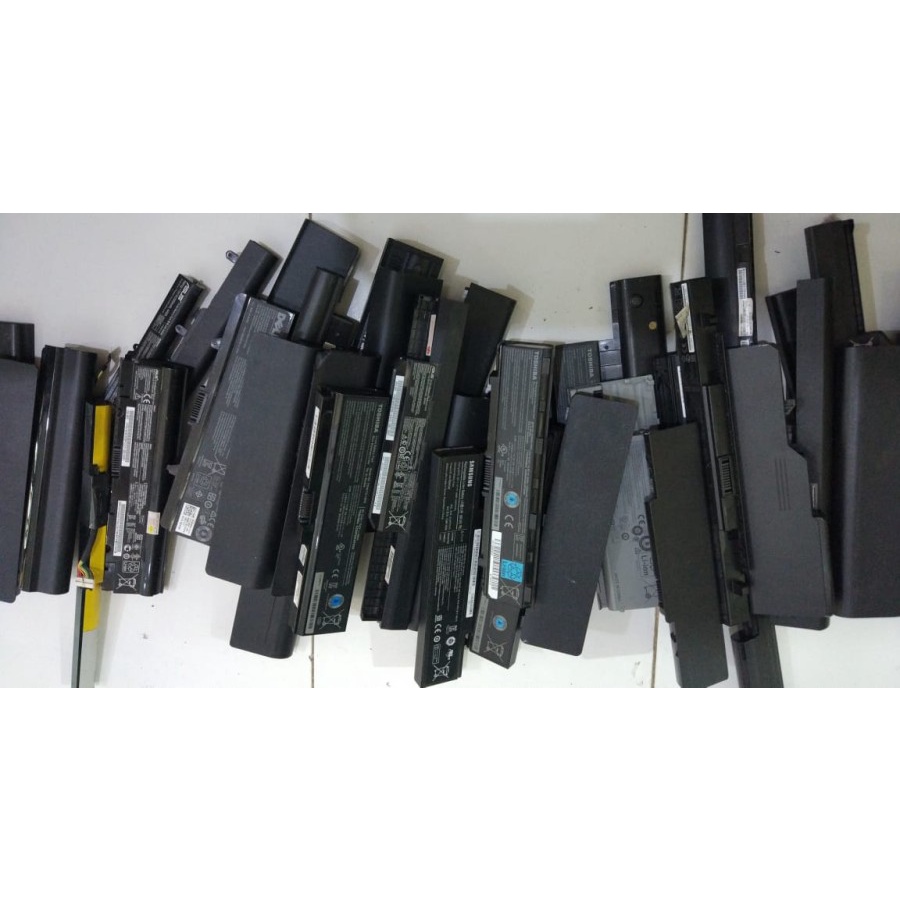 Baterai Laptop 6 Cell Batangan Second Bekas Rusak Drop untuk Refill