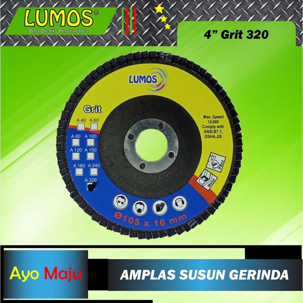 Flap Disc 4" Grit 320 / Amplas Susun Gerinda