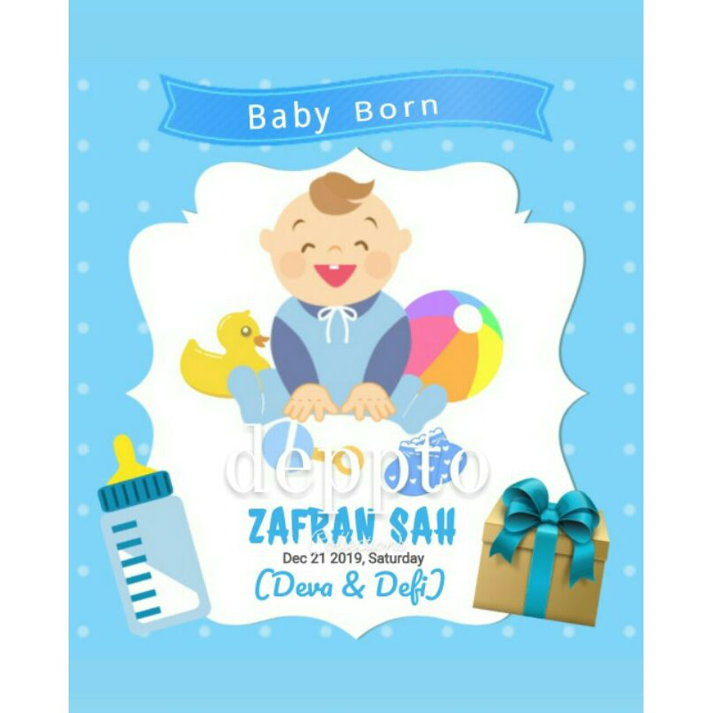

kartu ucapan kelahiran bayi | gift card | baby born card | thanks card | FREE PITA KERTAS