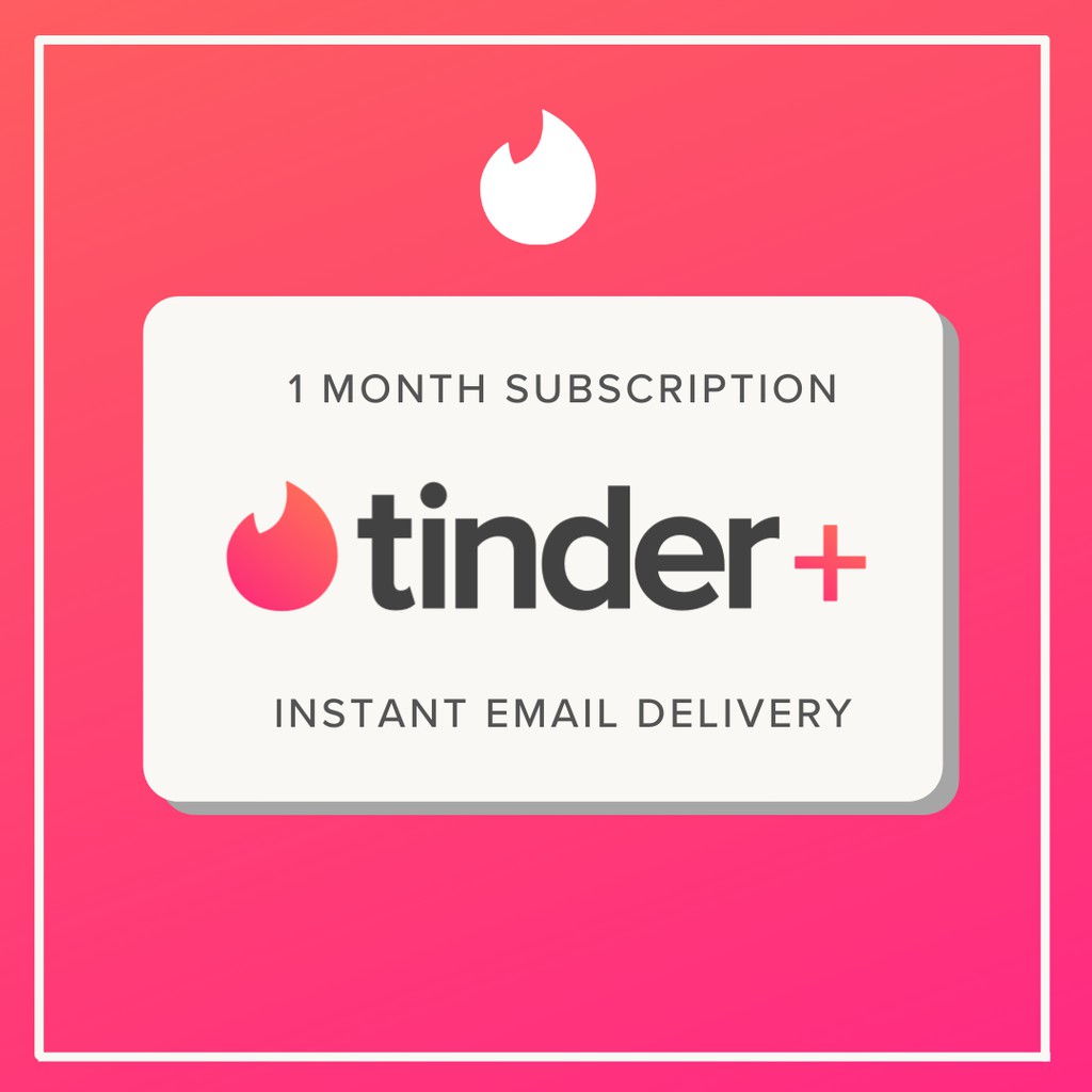 Tinder Plus - 1 Month Subscription - INSTANT DELIVERY.