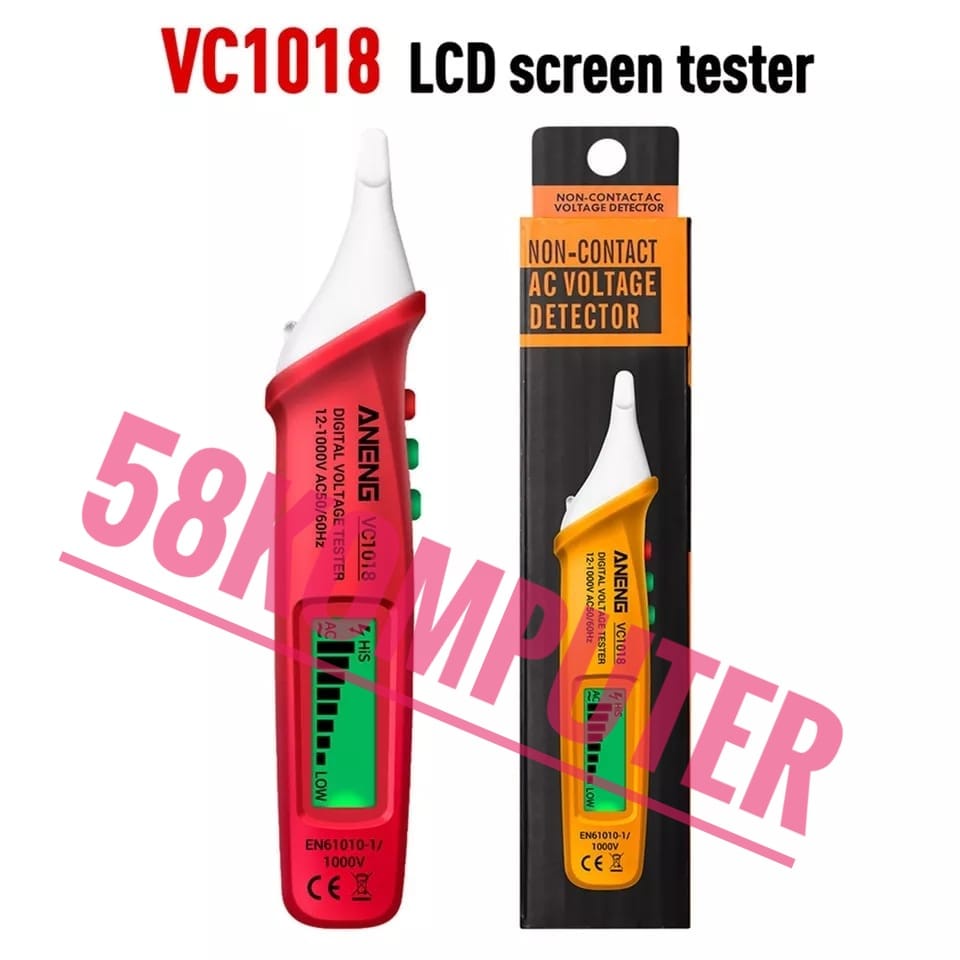 Tester Pen Tespen Tester Alat Tes Arus Setrum Aneng Tester Pen Non Contact Ac Voltage Alert Detector 12v-1000v Aneng Vc1018 Vc1017 Vd802 Vd806 Vd700 Tester Pen Tespen Tester Non Contact-Multi varian28750