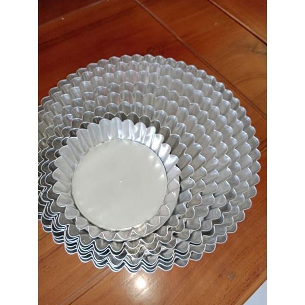 CETAKAN LOYANG PIE SUSU LEPASAN PIE BALI UK 10X3 12X3 14X3 ALUMINUM ASLI MATENG MERATA LOYANG BONGKAR PASANG