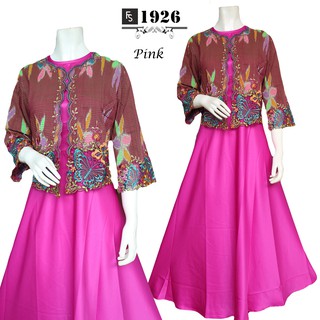Baju Pesta Batik  Cardigan  Kerancang FS1926 Size L Shopee  