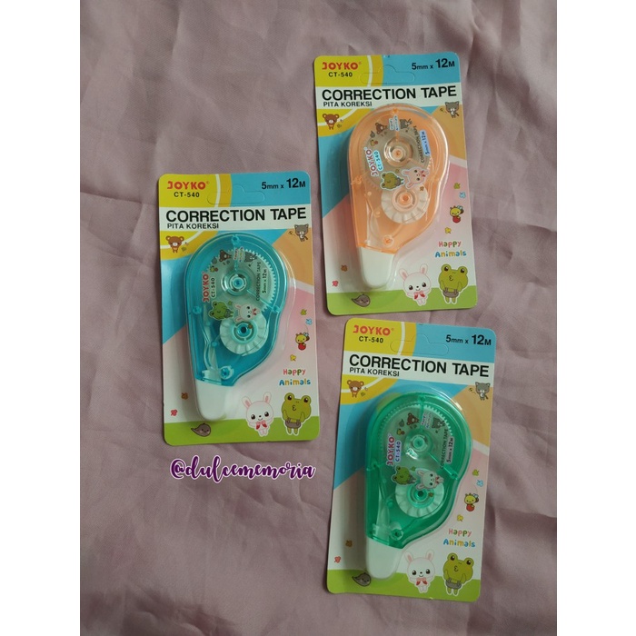 

Update Alat Tulis -- Correction Tape Karakter Joyko Murah