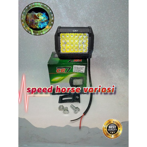 Lampu Tembak Sorot Led 24 titik mata DC 12-48 W Motor Mobil Universal 4322