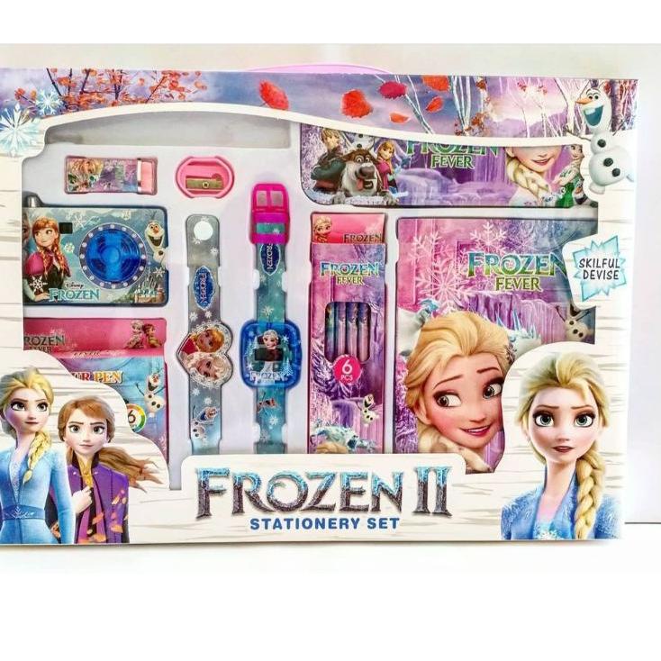 

[PRODUK TVVLR] Alat tulis set / Alat gambar set Pony / Unicorn / Spiderman / Cars / Frozen / dll lengkap FBJ