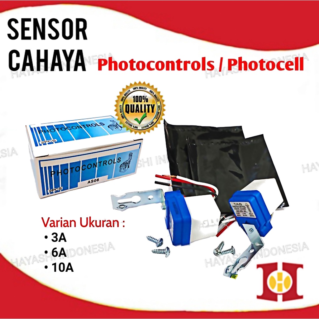 Photocell Fotosel Sensor Cahaya Lampu LED Saklar Otomatis Siang Malam