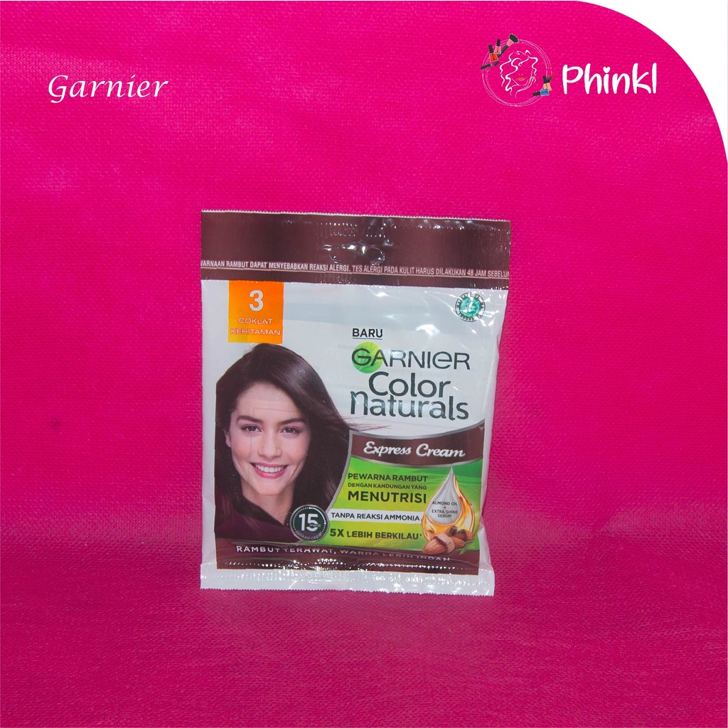 `ღ´ PHINKL `ღ´ Garnier colour hair sachet coloring semir rambut lembut tidak merusak warna lembut permanen natural