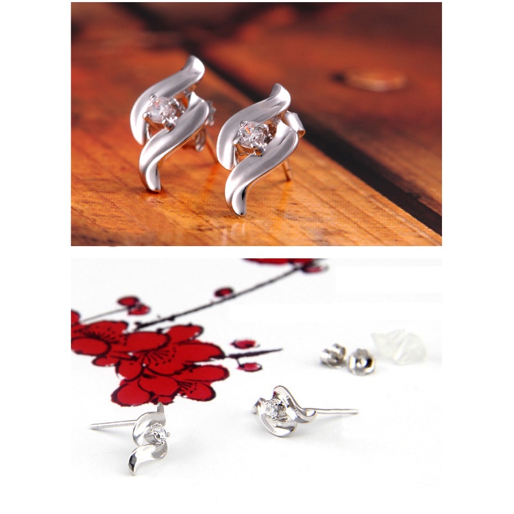 Anting Perak 925 Wanita Anting Fashion Perhiasan/Subang Telinga anting perempuan