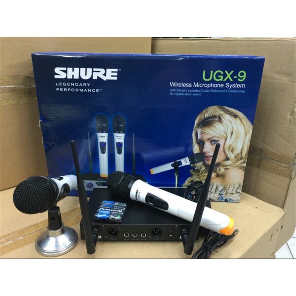 Mic Wireless SHURE UGX 9 -KOPER- Professional UHF Microphone Wireless Handels