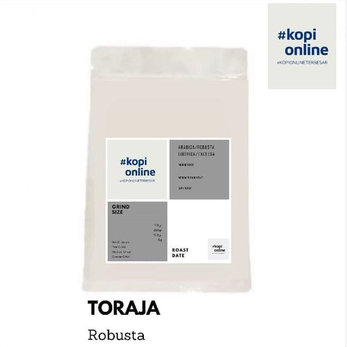 

ROBUSTA TORAJA KALOSI 500GR BIJI KOPI COFFEE BEAN KOPI GILING BUBUK - BIJI