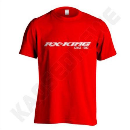 Kaos Baju Atasan Distro Pria Motor -  RX KING Since 1983 -  Merah Putih Katun Halus XS - 6XL