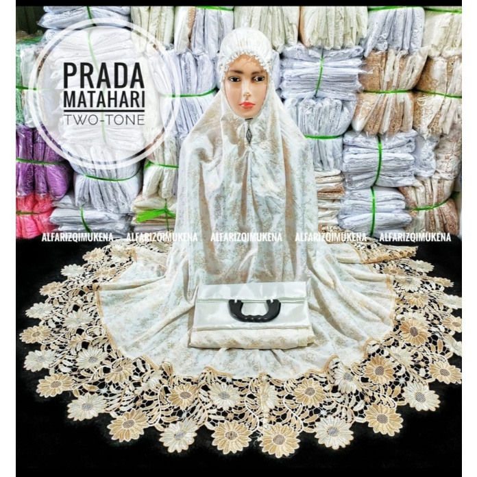 Mukena dewasa foil pradaa renda mix twotone mukenah pakaian sholat wanita dewasa hantaran foil renda mukena renda pradaa seroja