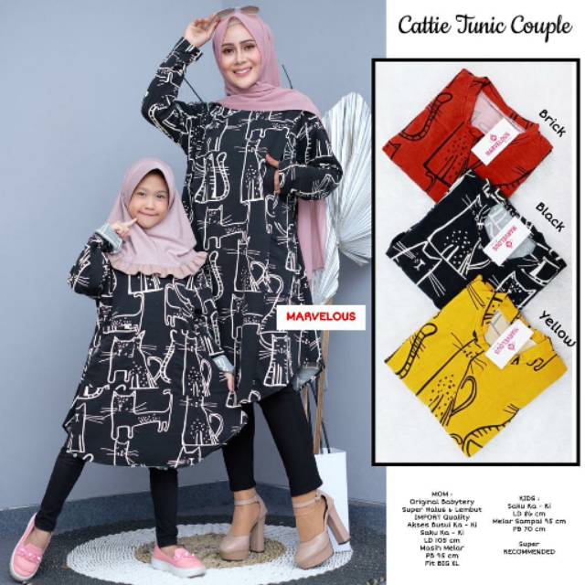 COUPLE TUNIK MOM & KIDS BY MARVELOUS