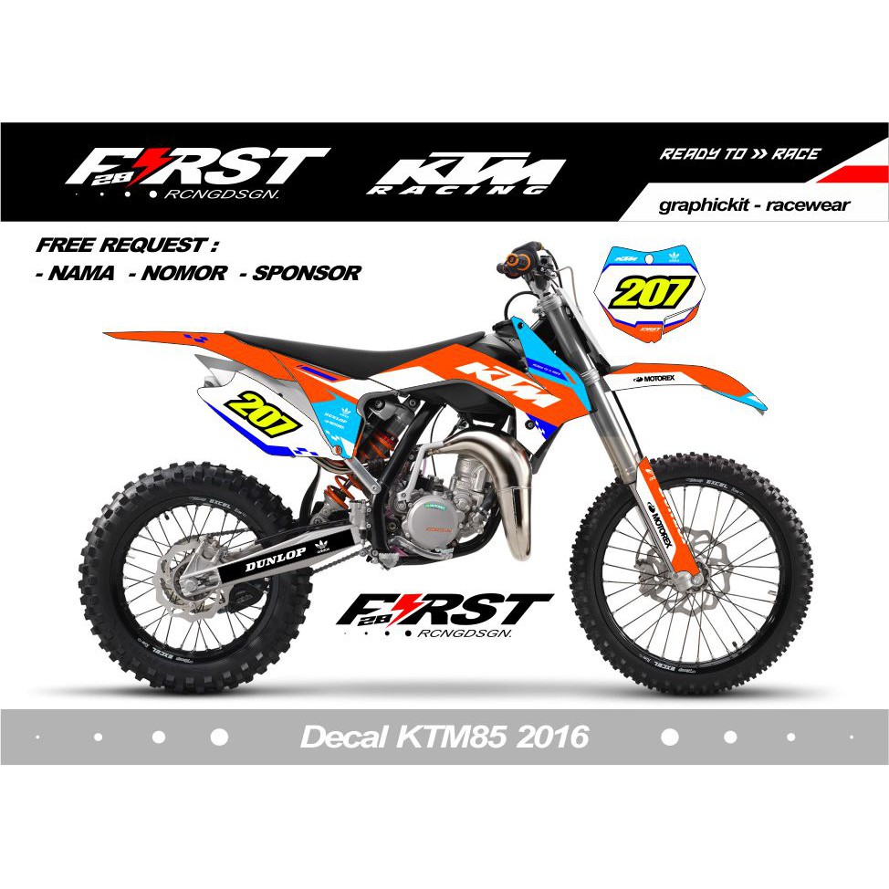Decal ktm 85 2016 decal stiker ktm
