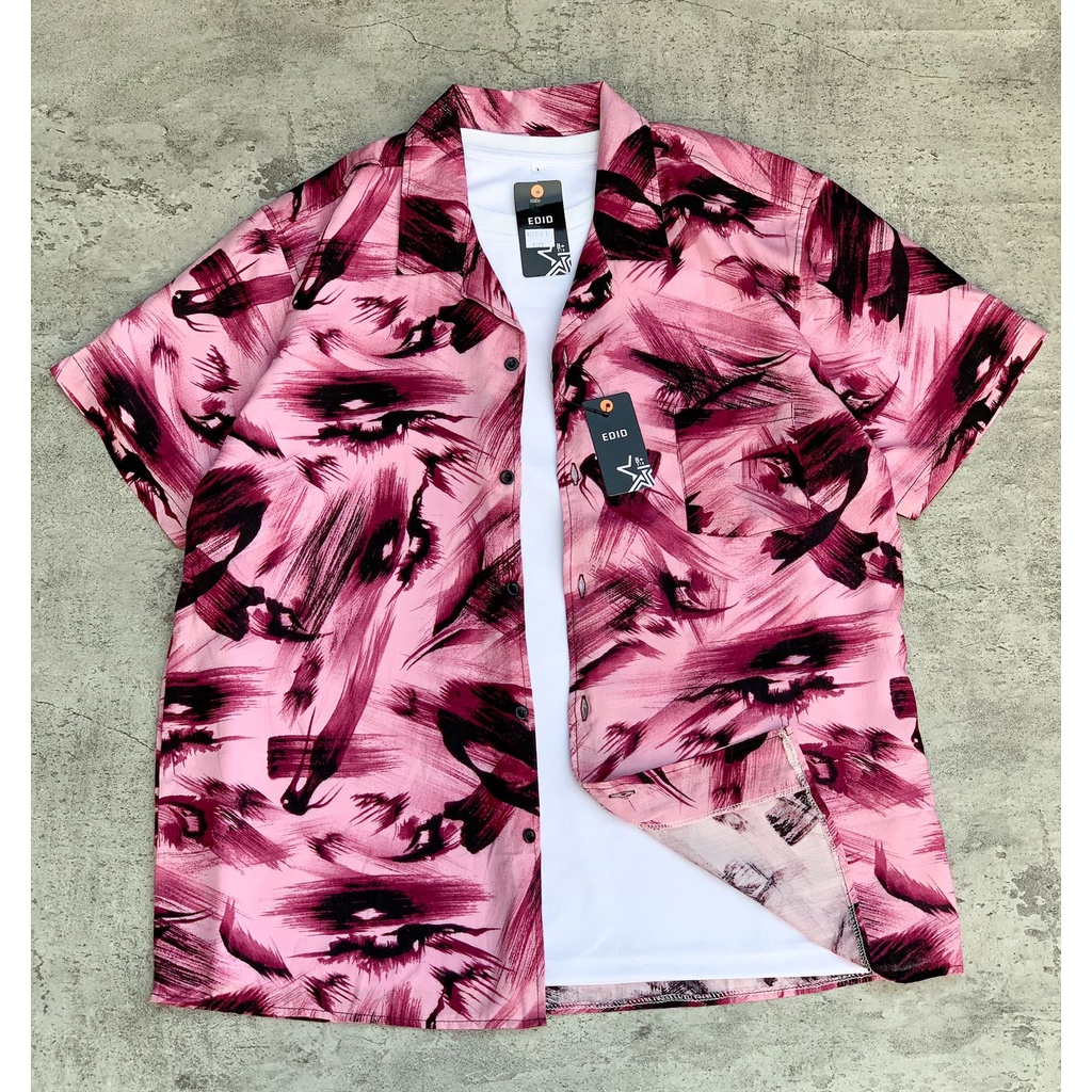 Amspro Kemeja hawai kemeja pantai kemeja casual kemeja santai Pt-02