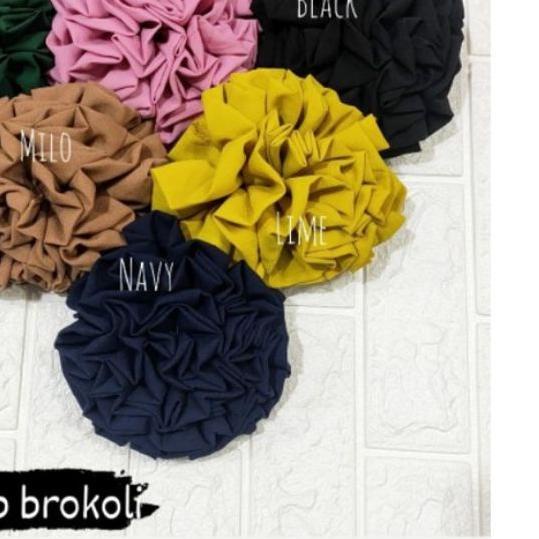 ➲ CEPOL HIJAB BROKOLI JUMBO / CEPOL HIJAB MAWAR / IKAT RAMBUT / SCRUNCHIE MAWAR JUMBO ❃