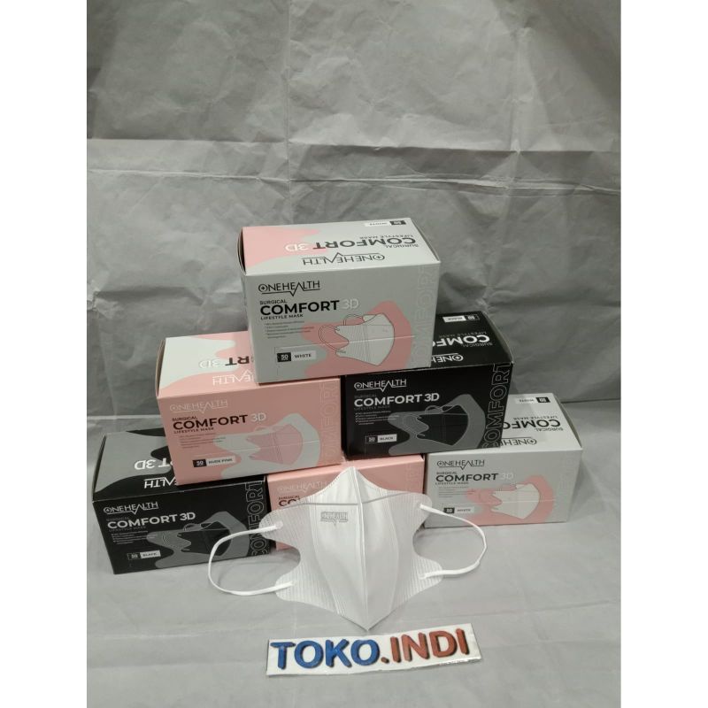 Masker duckbill Onehealth isi 50 pcs / Masker Medis Duckbill Onehealth / Masker Duckbill Onehealth / Masker / Duckbill