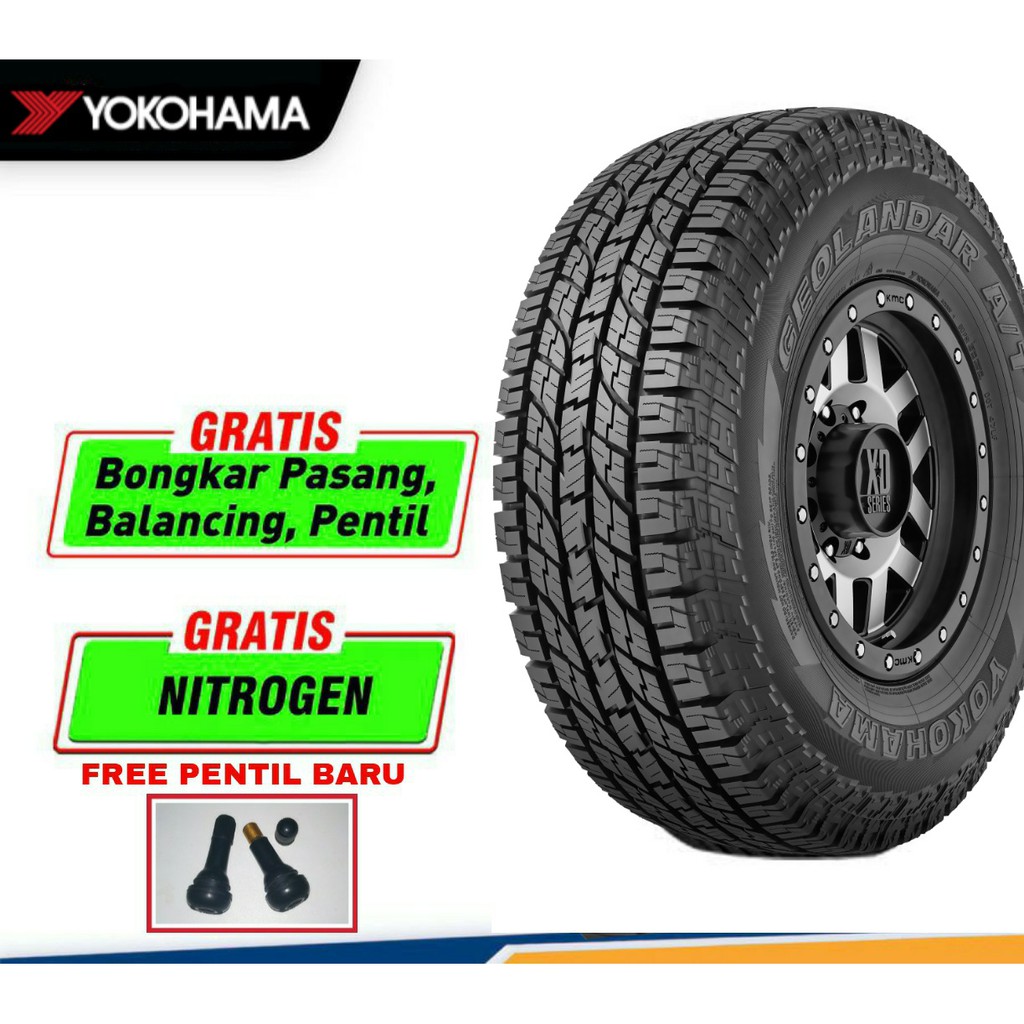 Ban Mobil Offroad Import  235 75 R15 YOKOHAMA GEOLANDAR AT A/T Ban Semi Offroad List Putih