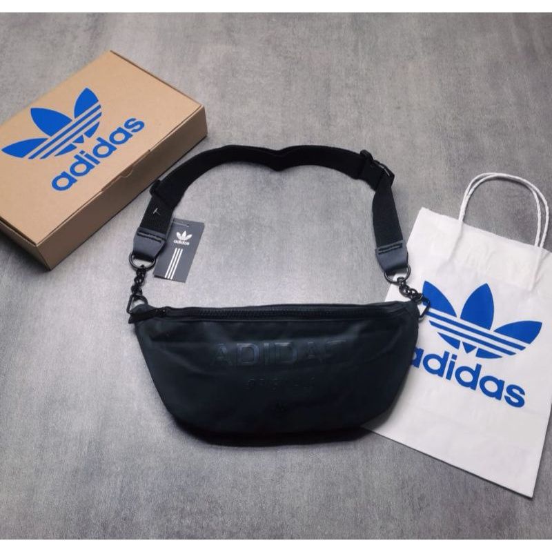 Waistbag Pria Waterproof Adidas FULLSET Import / Tas Pinggang Pria  Import / Waistbag Leather Adidas