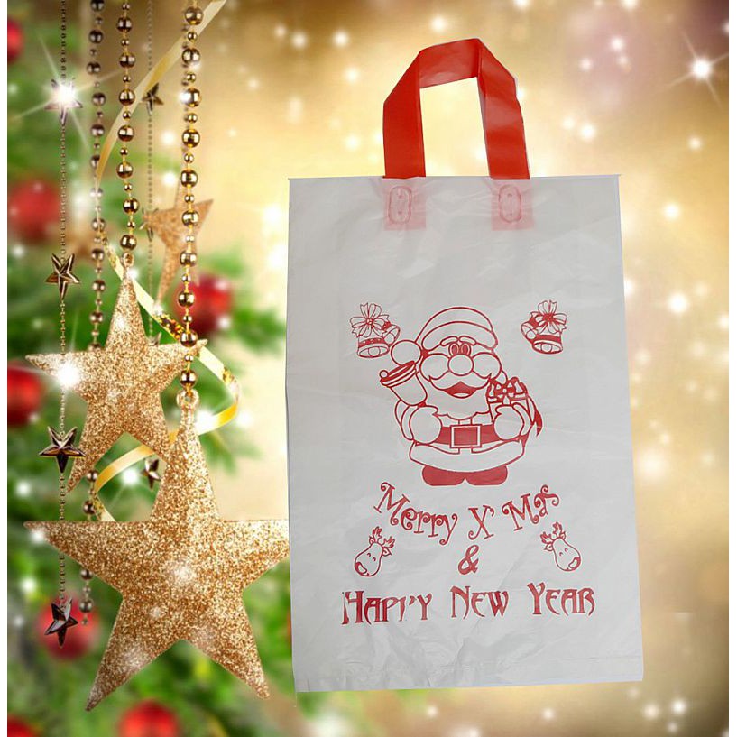 

Tas Natal Santa Claus Christmas Tempat Wadah Souvenir Plastik Putih Tanggung uk 27 x 39 x 7 cm Harga