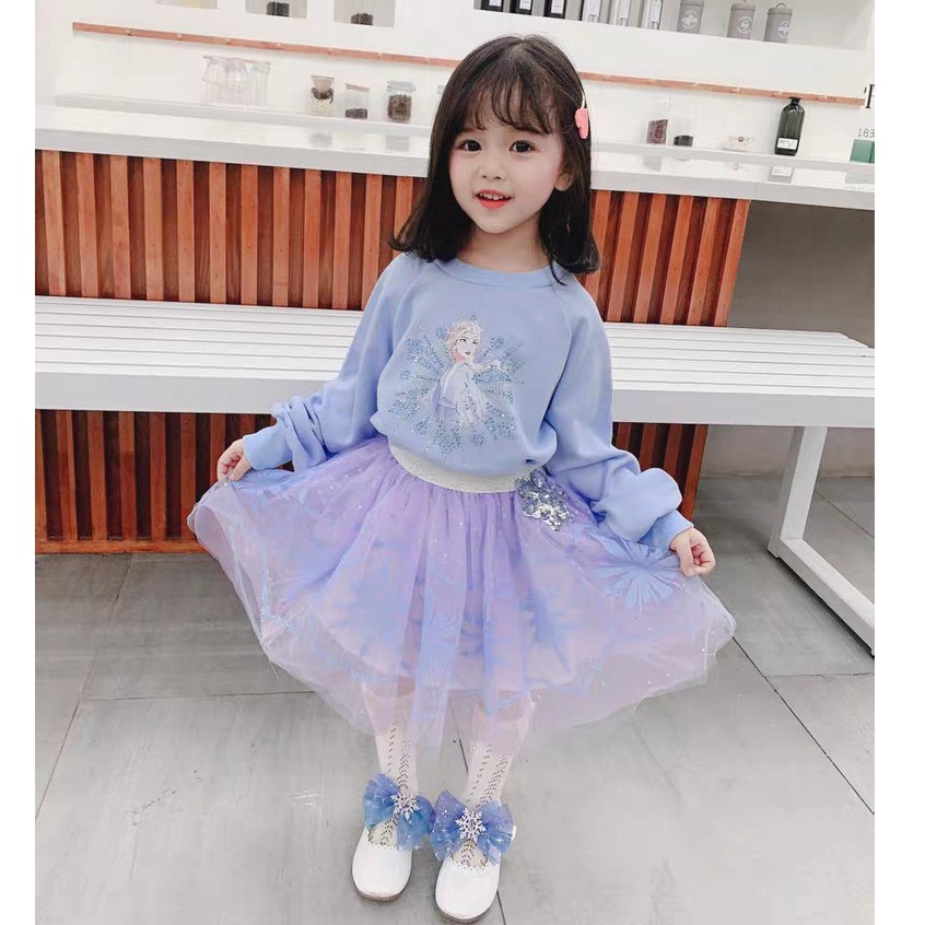 babyfit SWEATER ELLSA baju setelan anak perempuan blus lengan panjang dengan rok tutu