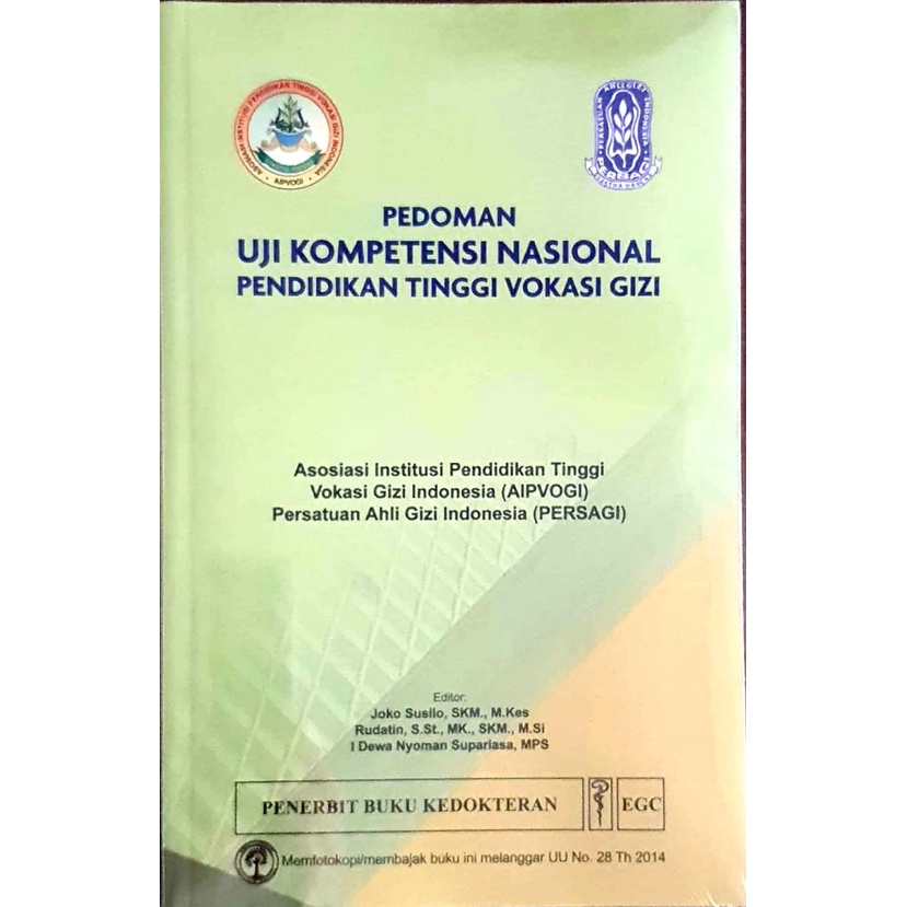 Pedoman Uji Kompetensi Nasional Pendidikan Tinggi Vokasi Gizi