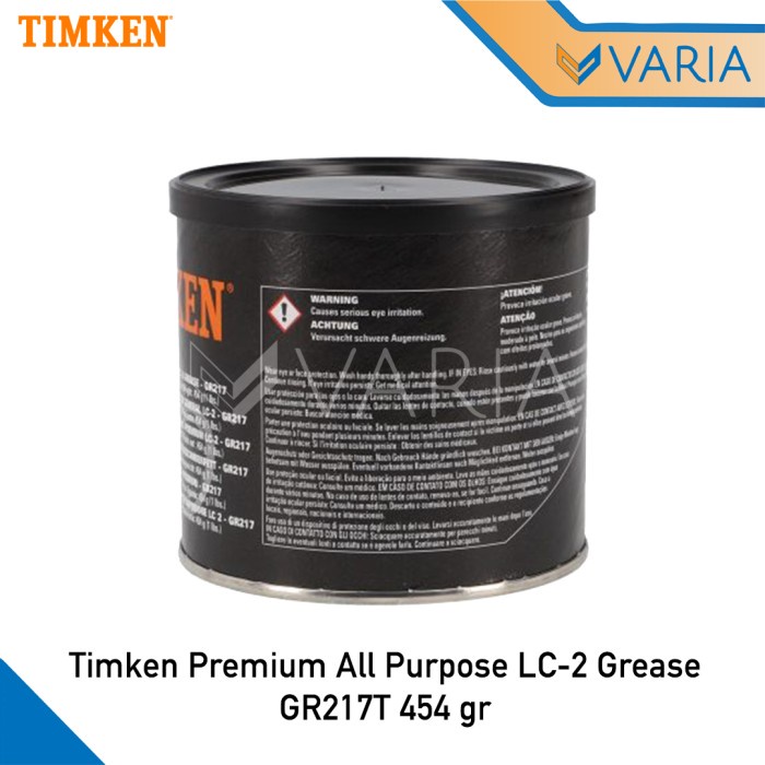 Timken Premium All Purpose LC-2 Grease 454 gr Stempet NLGI 2.0 GR217T