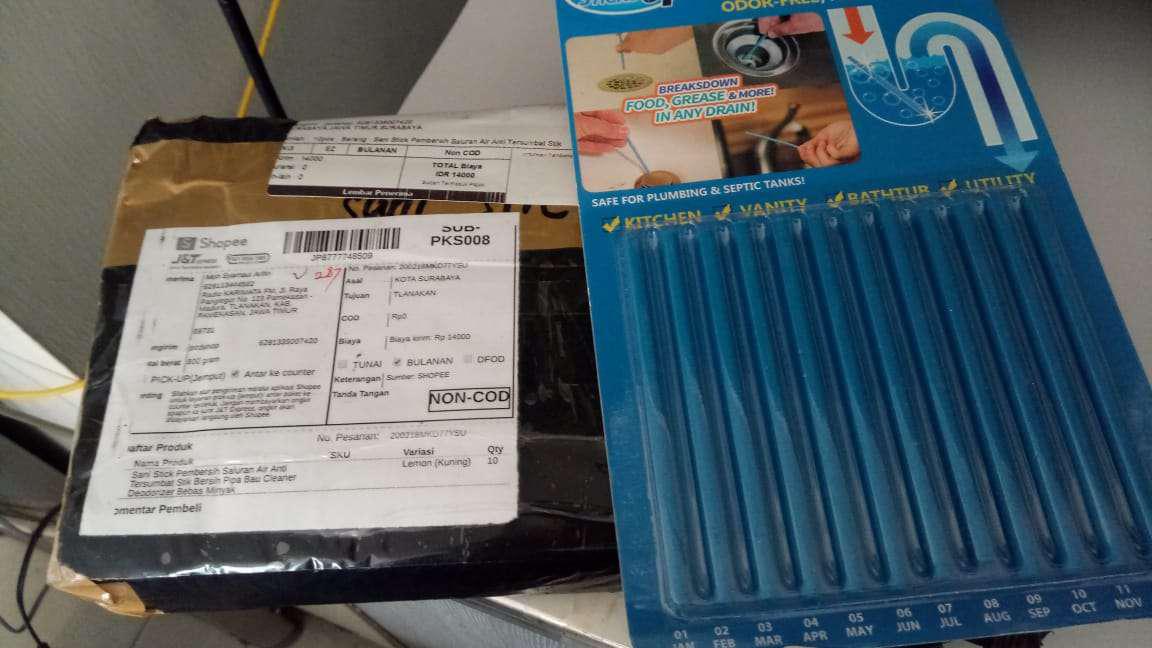 Sani Stick Pembersih Saluran Air Anti Tersumbat Stik Bersih Pipa Bau Cleaner Deodorizer Bebas Minyak