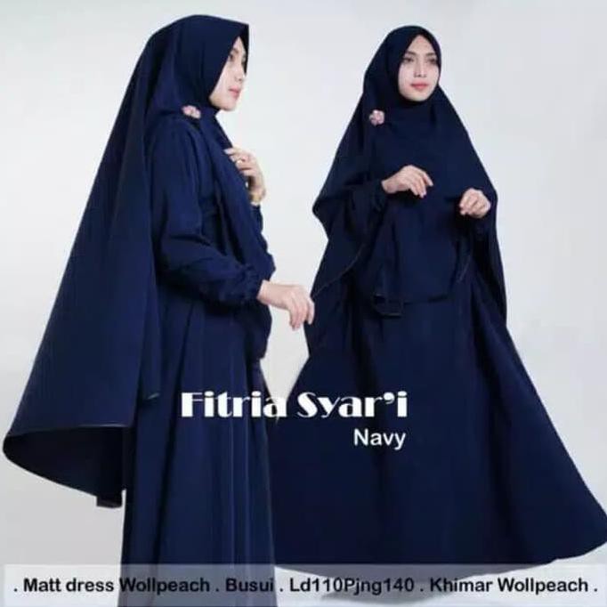 Gamis 2 In 1 Gamis Syari Baju Gamis Wanita Terbaru Free Khimar
