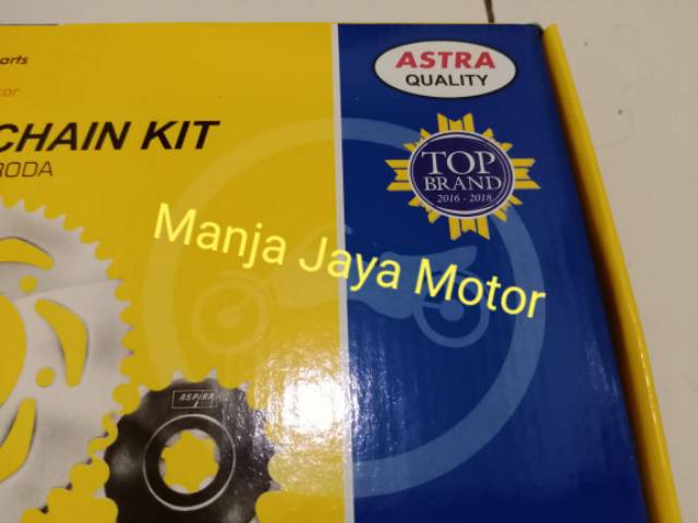 Gir set +rantai for karisma/ karisma x/ supra x 125 Aspira Astra Otoparts