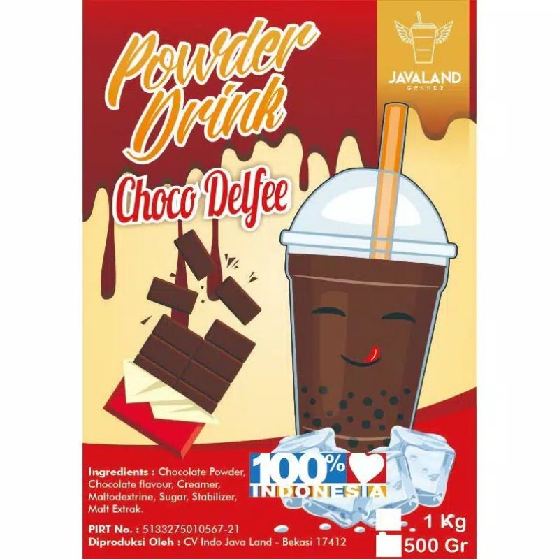 

Choco Delfi. Bubuk perasa minuman (powder drink) Javaland