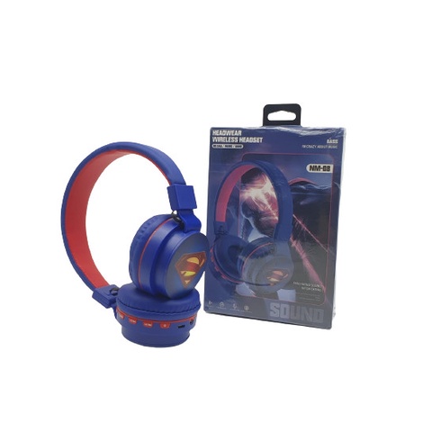 Headset Anak karakter superhero Headphone Karakter Superman