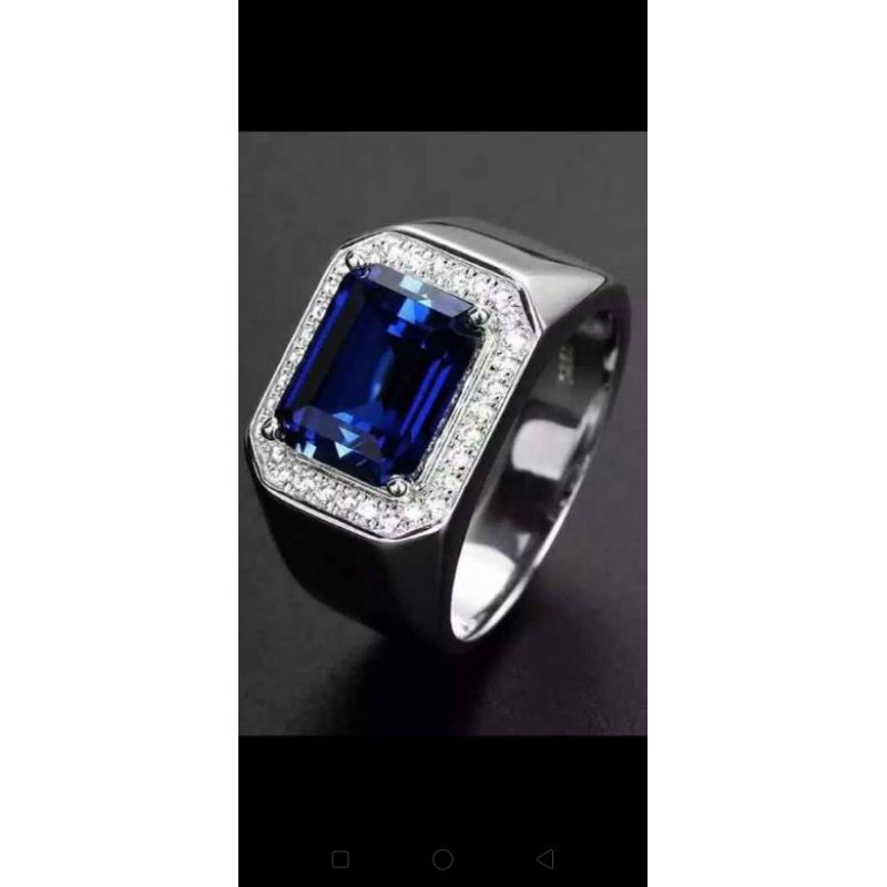 cincin pria bahan dasar emas putih kadar rendah