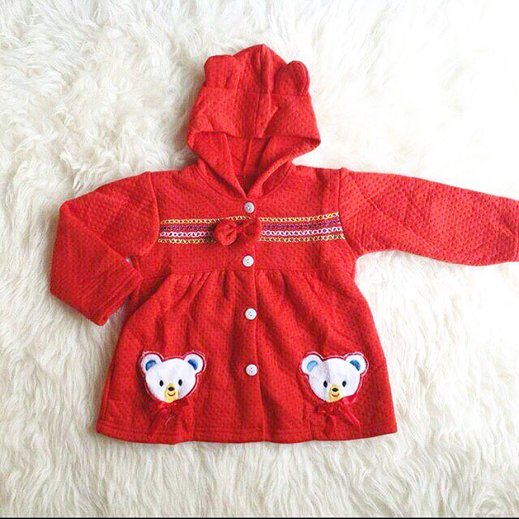 JAKET BAYI TWIN bear JACKET Fashion Anak Bayi Perempuan Cewek Murah Terlaris Lucu Terbaru Terlaris